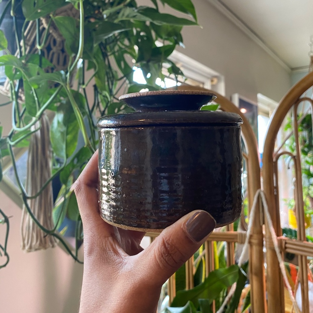 Handmade Ceramic French Butterdish